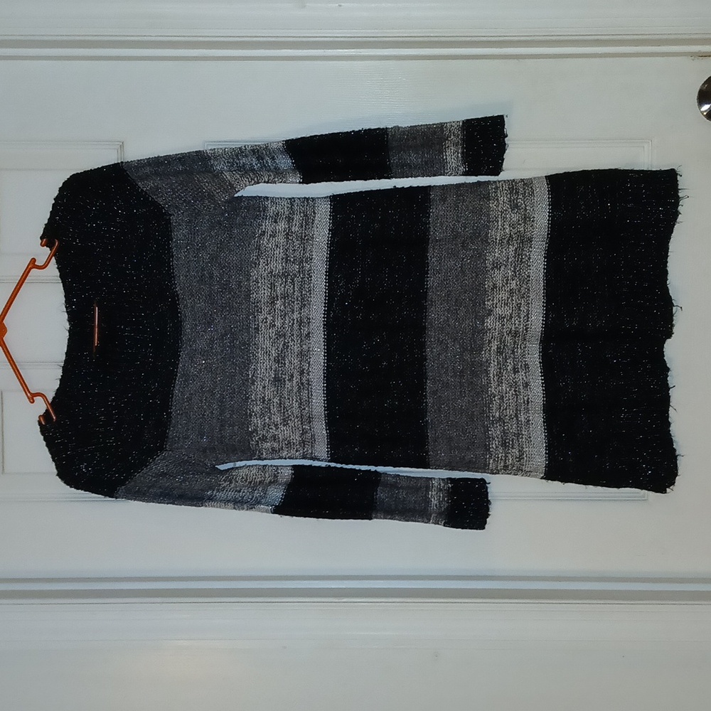 Alfani Black and Gray Knit Sweater Dress - Picture 1 of 5